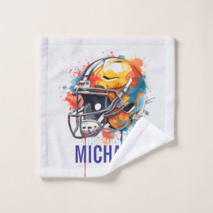 Casque de football de motivation inspirante nom