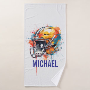Casque de football de motivation inspirante nom