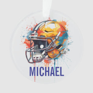 Casque de football de motivation inspirante nom