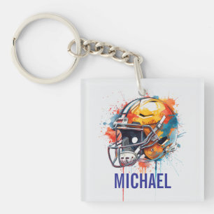 Casque de football de motivation inspirante nom
