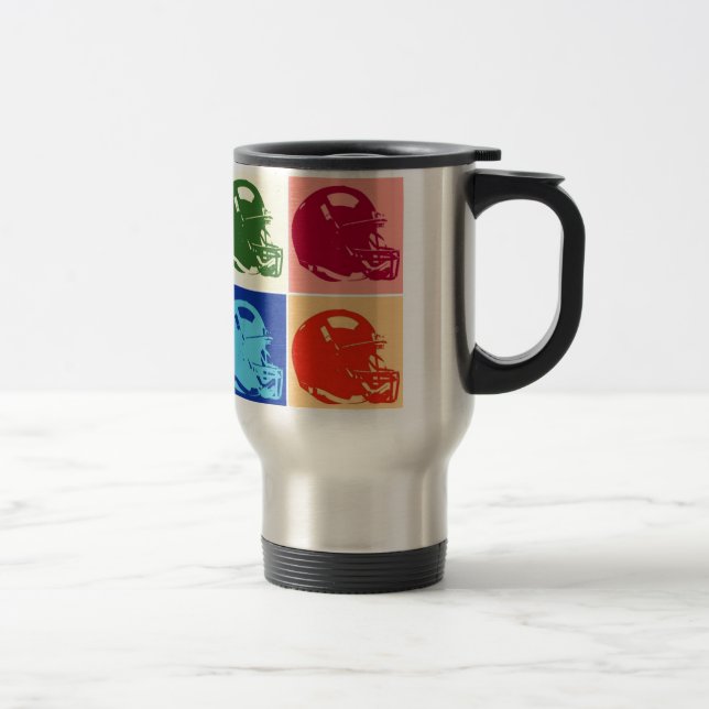 Casque de football Pop Art Travel Mug (Droit)