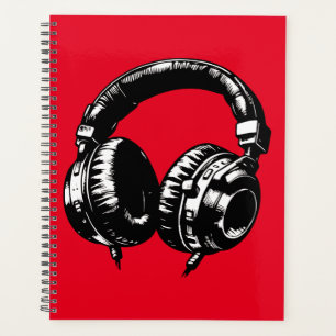 Casque de musique DJ Musique noire