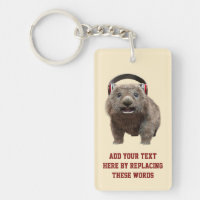 Casque Wombat Mignon Texte Personnalisé