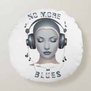 Casques de musique Blues Coussin rond