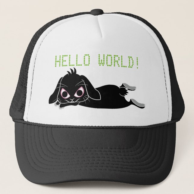 CASQUETTE 垂れ耳黒兎 (Devant)