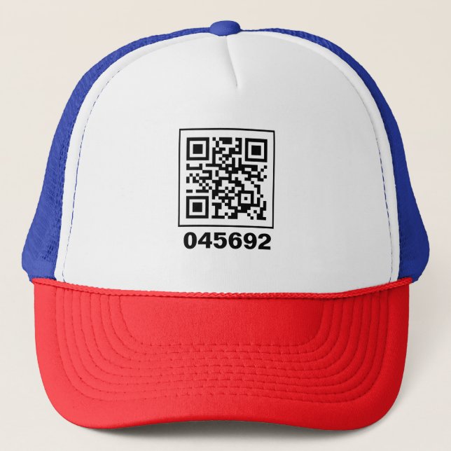Casquette 045692 message codé QR secret (Devant)
