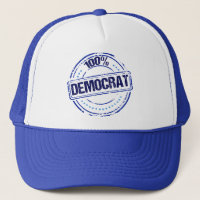 100% démocrate bleu politique