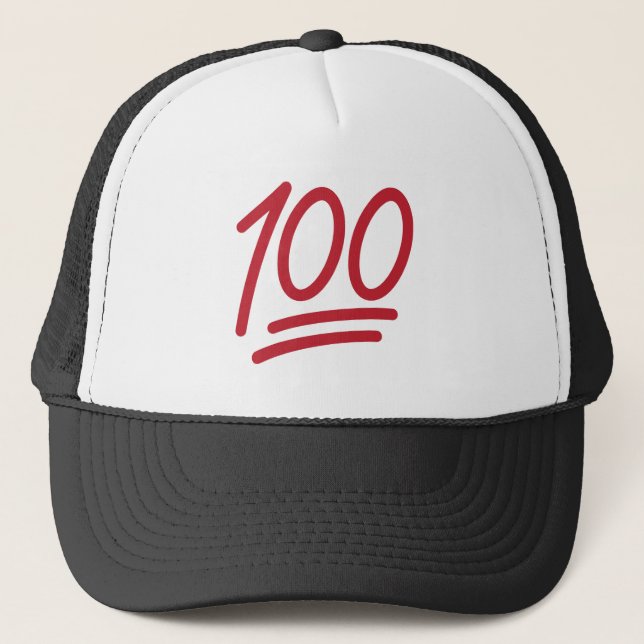 Casquette 100 Emoji Conçu (Devant)
