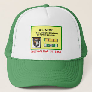Casquette 101ST VÉTÉRINAIRE de GUERRE de VIETNAM de DIVISION