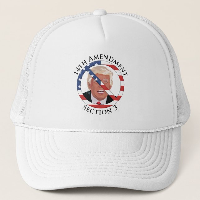 Casquette 14e amendement anti-Trump (Devant)