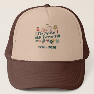 Casquette 1776 - 2026 Rétro 250e Anniversaire 4 Juillet