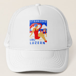 Casquette 1929 Art Déco Strandbad Lido Luzern