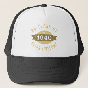 Casquette 1940 80th Birthday Awesome For Men