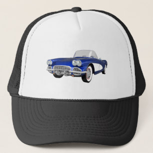 Casquette 1961 Corvette C1 : Finition bleue :