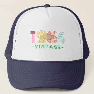 Casquette 1964 Vintage. Né en 1964 à 60 ans en 2024.