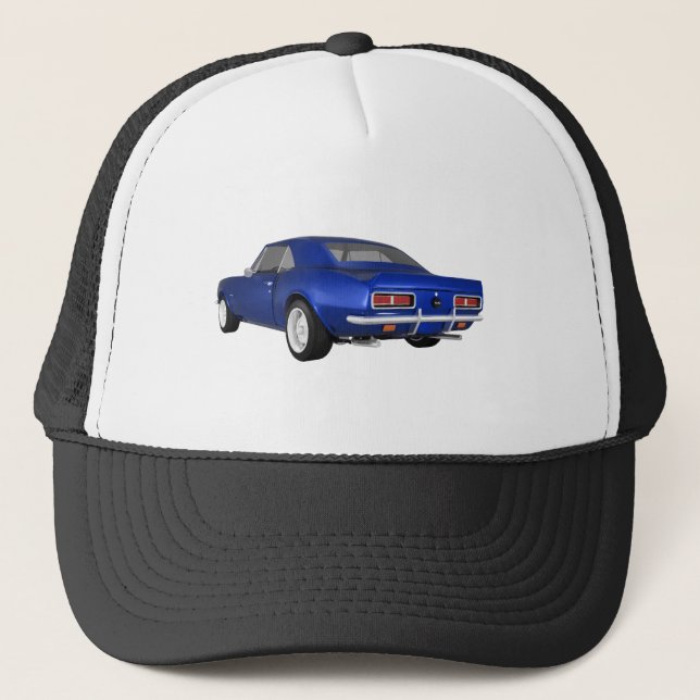 Casquette 1967 Camaro SS : Finition bleue : Modèle 3D : (Devant)