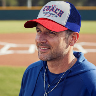 Casquette #1 Meilleur Entraîneur de Baseball Nom Personnalis