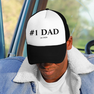 Casquette #1 Papa Est. Chapeau de camion 2025   Nouveau cade