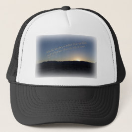 Casquette 1 Samuel 15:22 Coucher de soleil Bordure blanche