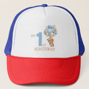 Casquette 1er pique-nique d'ours en peluche