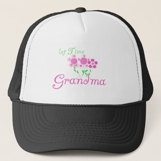 Casquette 1ère Fleurs Grandma-Rose (Devant)