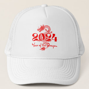 Casquette 2024 Année du Nouvel An chinois du Dragon