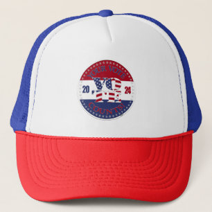 Casquette 2024 Votre Vote Compte USA Drapeau V O T E !