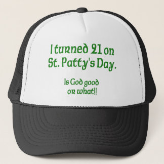 Casquette 21 sur jour de s de St Patty "