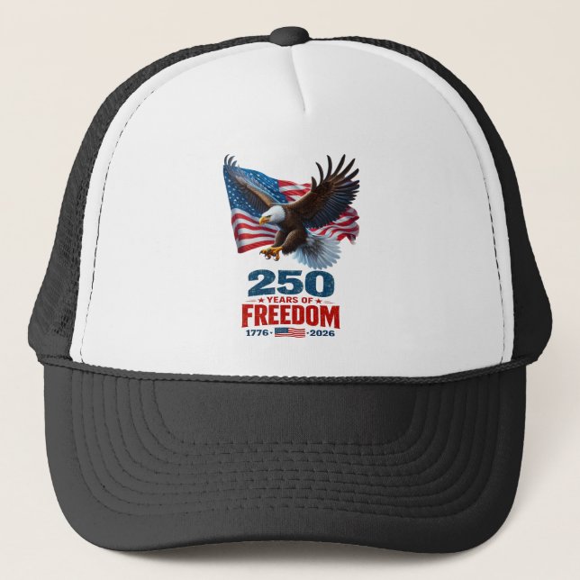 Casquette 250 Ans de Liberté Aigle Patriotique Drapeau Améri (Devant)