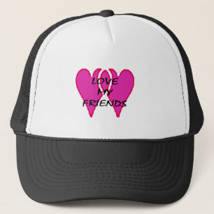 Casquette 2 Coeurs Ensemble Aimez Mes Amis Modèle