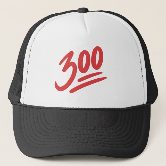 Casquette 300 Emoji | Bowling Perfect Game Score (Devant)
