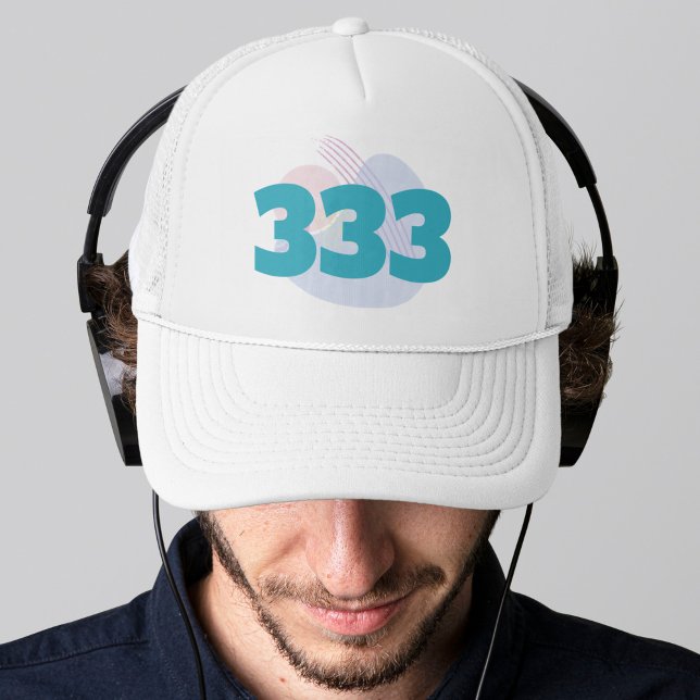 Casquette 333 Manifestation de soutien pour le numéro d'ange (333 Angel Numbers Divine Guidance Manifestation Affirmation Cap Hat)