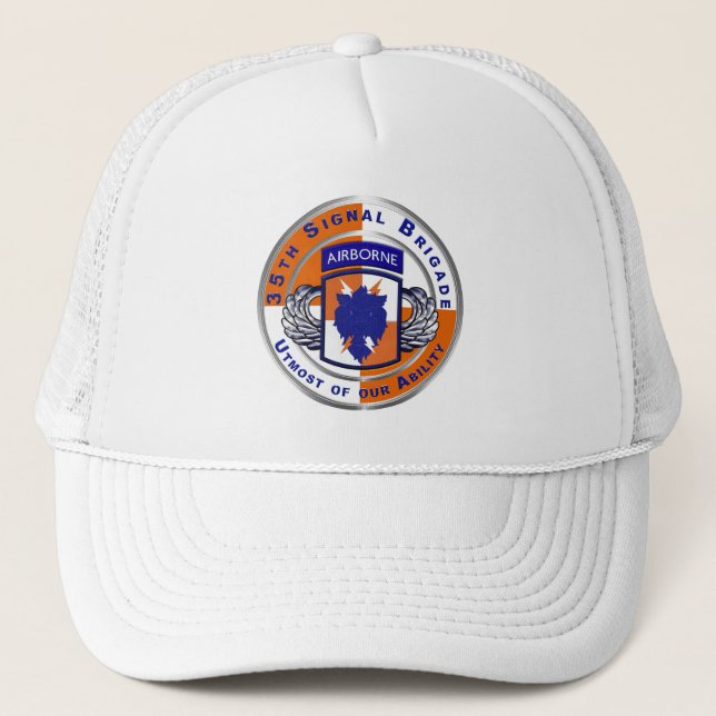 Casquette 35e brigade des transmissions Trucker Hat (Devant)