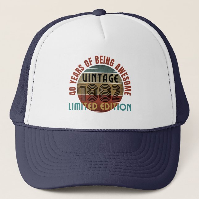 Casquette 40 ans d'être génial   (Devant)