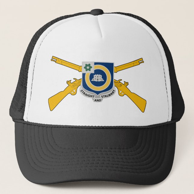 Casquette 41e Régiment d'infanterie avec fusils d'infanterie (Devant)
