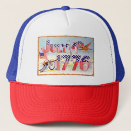 Casquette 4 Juillet 1776 Chapeau de camion
