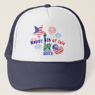 Casquette 4 juillet heureux