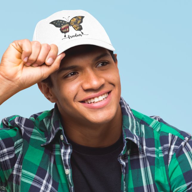 Casquette 4 Juillet Rouge Blanc Bleu Étoiles Papillon Libert (Créateur téléchargé)