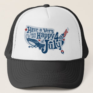Casquette 4 juillet Sûr Et Heureux