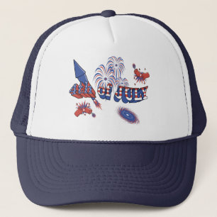Casquette 4 juillet USA-Rocket