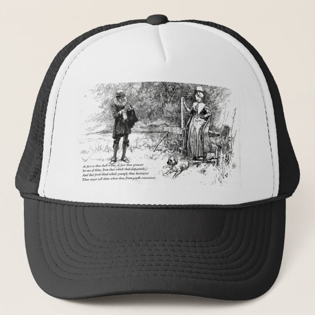 Casquette 4 premières lignes de sonnet # 11 par Shakespeare (Devant)