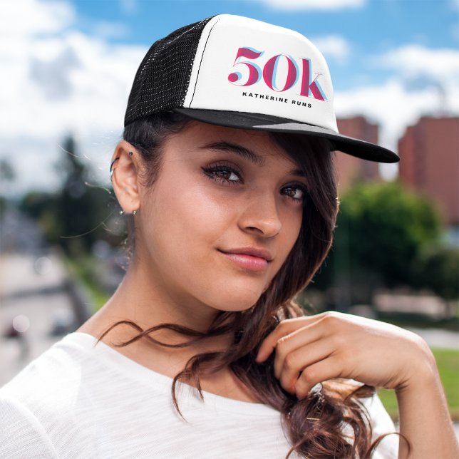 Casquette 50K Ultramarathon Chapeau de Trucker Celebratory (Créateur téléchargé)