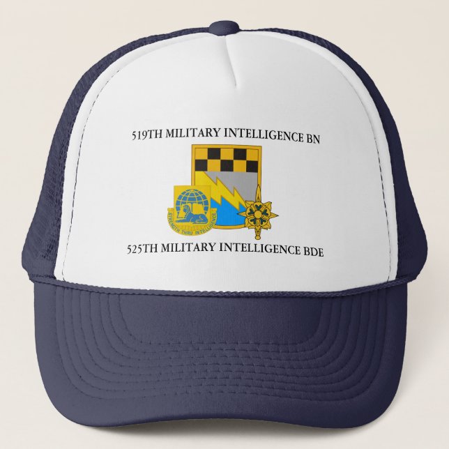 CASQUETTE 519E BATAILLE DE RENSEIGNEMENT MILITAIRE 525E BDE (Devant)