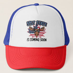 Casquette 51e Cool d'Etat Moose USA Drapeau Humour politique