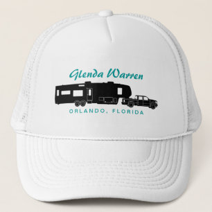 Casquette 5ème Graphique de silhouette de la roue rv