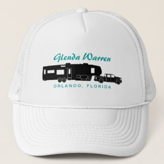 Casquette 5ème Graphique de silhouette de la roue rv