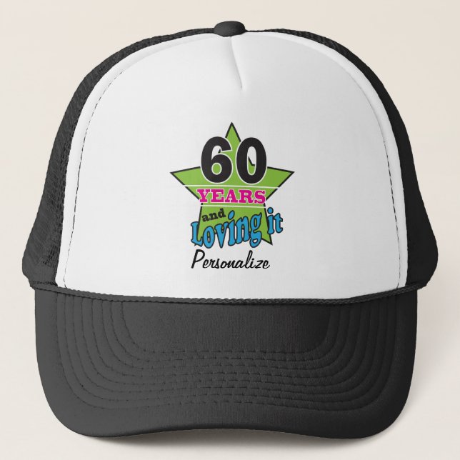 Casquette 60 ans et aimer | 60e anniversaire | Nom do-it-you (Devant)