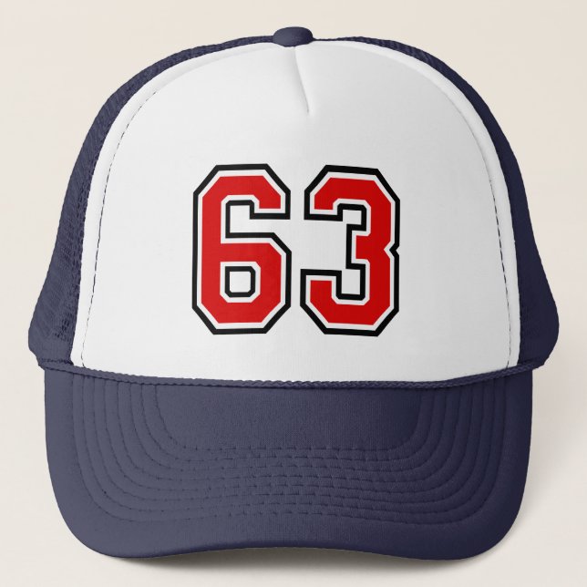 Casquette 63e Anniversaire Chapeau de camion (Devant)