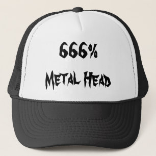 Casquette 666%Tête métallique