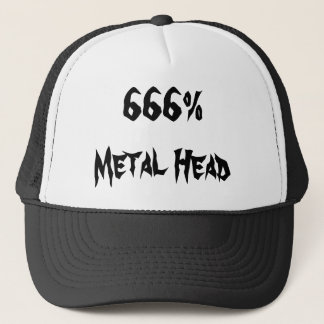 Casquette 666%Tête métallique